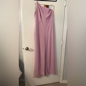 Crystal Sky Lavender one shoulder jumpsuit